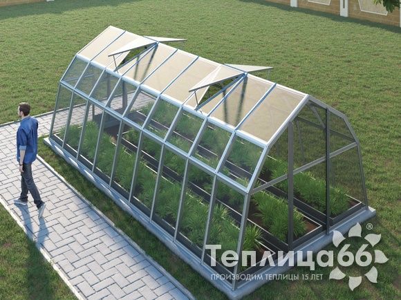 Теплица Рада Волга под стекло, 3х6 метров