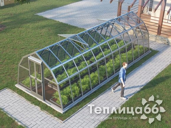 Теплица Рада Волга под стекло, 3х8 метров